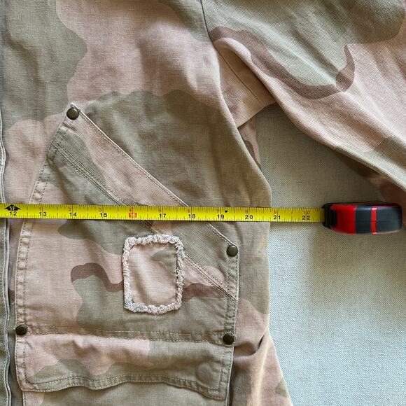 Anthropologie Lida Utility Pink Camo Jacket Womens Large Excellent Condition - Picture 9 of 10